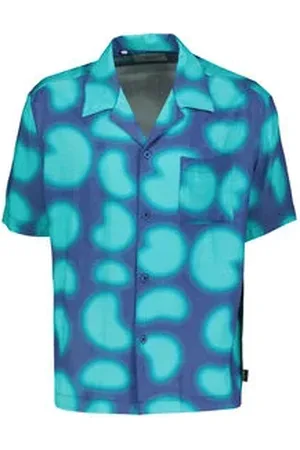 Arte Antwerp Herren Hemd DIGITAL PRINT BOWLING SHIRT KURZARM