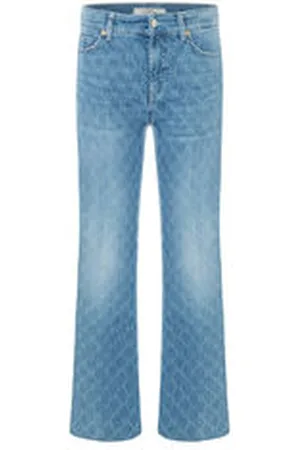 Cambio Damen Jeans PARIS EASY KICK Flared Fit Cropped
