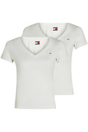 Tommy Hilfiger Damen 2er Pack T-Shirts Slim Fit