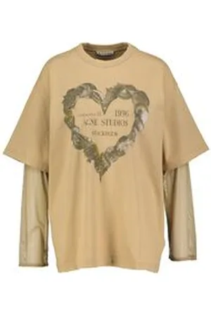 Acne Studios Damen Langarmshirt mit Bio-Baumwolle