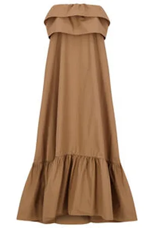 Saint Laurent Damen Rüschenkleid trägerlos