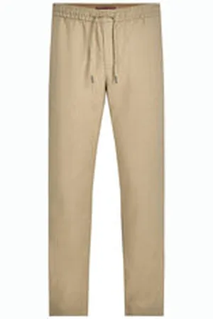 Tommy Hilfiger Herren Chinohose mit Leinen HARLEM SORONA LINEN Relaxed Tapered Fit