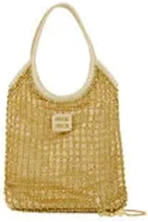 Miu Miu Damen Tasche IVY aus Duchesse mit Perlen