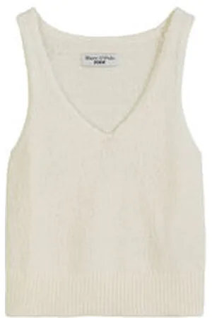 Marc O’ Polo Damen Stricktop aus Slub-Garn