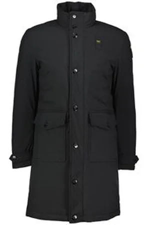 Blauer Herren Mantel mit Wattierung BECK
