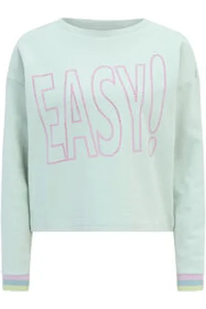 Cartoon Damen Sweatshirt mit Rippbündchen