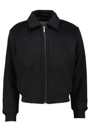 Calvin Klein Herren Winterjacke mit Wolle und Daunenwattierung WOOL BLEND PADDED BOMBER JACKET
