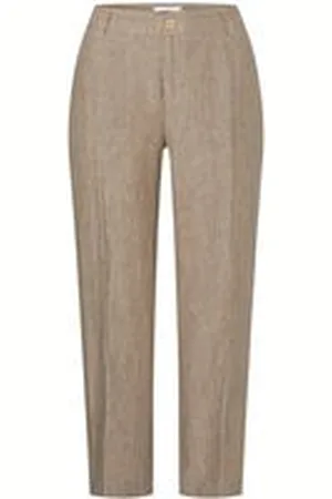 Mac Damen Leinenhose NORA CROPPED Relaxed Fit verkürzt