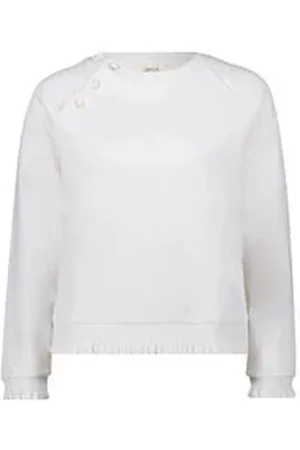 Cartoon Damen Sweatshirt mit Rippbündchen