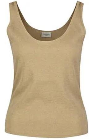 Saint Laurent Damen Top aus Lamé-Strick