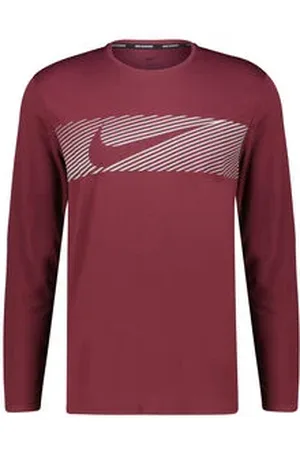 Nike Herren Laufshirt DRI FIT UV MILER TOP LS FLASH