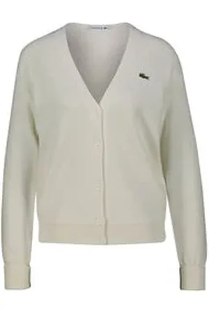 Lacoste Damen Strickjacke aus Baumwolle