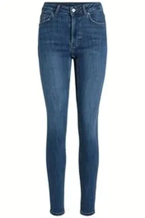 VILA Damen Jeans VISARAH WU 02 RW SKINNY