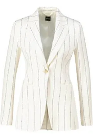 HUGO BOSS Damen Blazer mit Leinen JIA6 Slim Fit