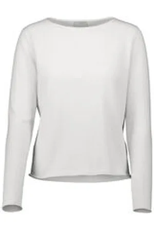 Allude Damen Strickpullover aus Baumwolle-Kaschmir-Mix