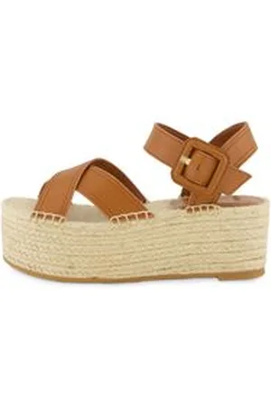 HUGO BOSS Damen Plateau-Sandalen mit Leder