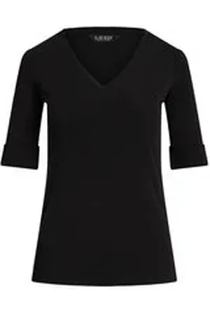 Ralph Lauren Damen T-Shirt aus Baumwollstretch