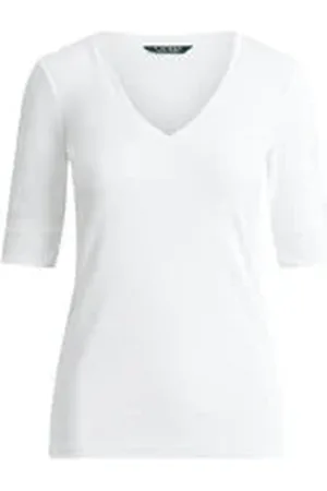 Ralph Lauren Damen T-Shirt aus Baumwollstretch