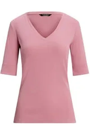 Ralph Lauren Damen T-Shirt aus Baumwollstretch