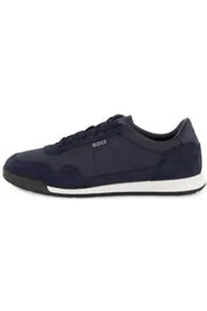 HUGO BOSS Herren Sneaker aus Leder TITANIUM