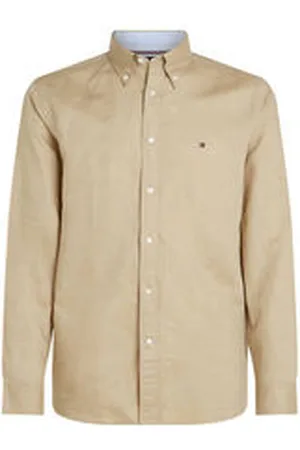 Tommy Hilfiger Herren Hemd mit Leinen LINEN BLEND SOLID RF SHIRT