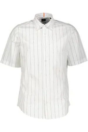 HUGO BOSS Herren Hemd aus Baumwoll-Popeline RASH_2_M Regular Fit