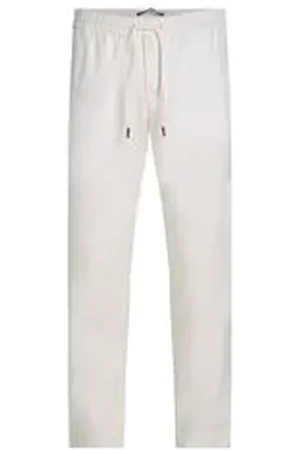 Tommy Hilfiger Herren Chinohose mit Leinen HARLEM SORONA LINEN Relaxed Tapered Fit