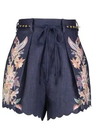 ZIMMERMANN Damen Leinenshorts RHIANNON TUCK SHORT