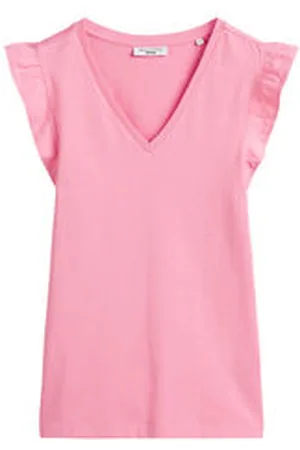 Marc O’ Polo Damen T-Shirt mit Volantsärmel