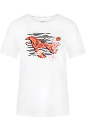 Marc Cain Damen T-Shirt mit Lobster-Print