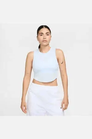 Nike Damen Lifestyle - Textilien - Tanktops Essential Rib Crop Tanktop Damen