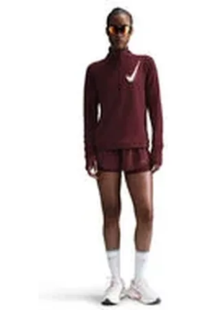 Nike Damen Laufshirt SWOOSH 1/2 ZIP