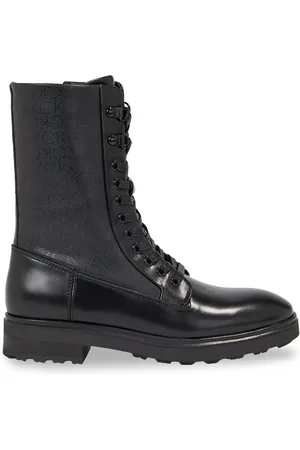 Calvin Klein Schnürstiefeletten Cleat Combat Boot - Epi Mono Mix HW0HW01713
