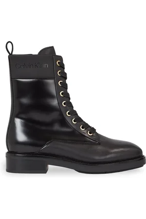 Calvin Klein Schnürstiefeletten Rubber Sole Combat Boot Lg Wl HW0HW01715