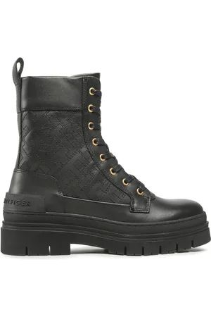 Tommy Hilfiger Schnürstiefeletten Lace Up Zip Boot Monogram FW0FW06849