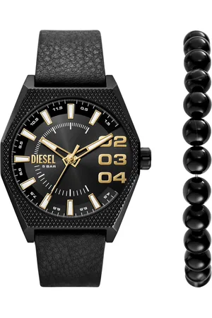 Diesel Uhr und Armband Set Double Scraper DZ2210SET