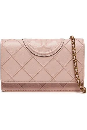 Tory Burch Handtasche Fleming Soft Polished Grain Chain Wallet 158604