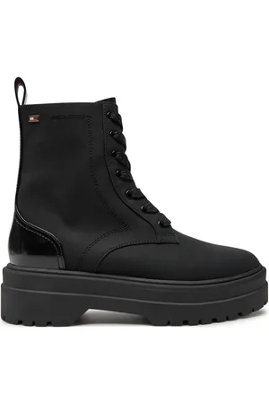 Tommy Hilfiger Schnürstiefeletten Flag Ventile Lace Up Boot FW0FW08287