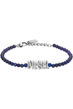 Diesel Armband Blue Agate Beaded Bracelet DX1544040