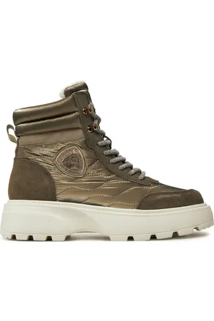 Blauer Schnürstiefeletten F4BLANCA03