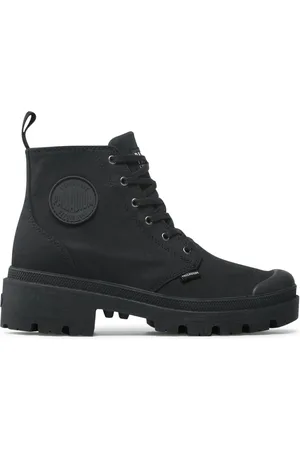 Palladium Schnürstiefeletten Pallabase Twill 96907-008-M