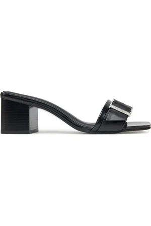 Calvin Klein Pantoletten Heel Mule 50 W/Buckle - Lth HW0HW02478