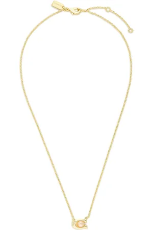 Coach Halskette Pearl Signature C Pendant Necklace 37341916GLD651