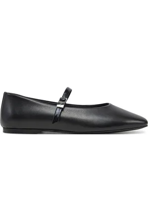 Calvin Klein Ballerinas Ballerina New Buckle - Lth HW0HW02483