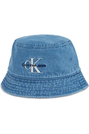Calvin Klein Hut Mono Logo Denim Bucket Hat LV04G5021G