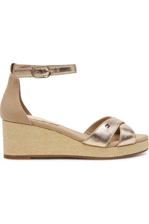 Tommy Hilfiger Sandalen Flag Metallic Mid Wedge Espad FW0FW08810