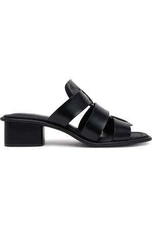 Calvin Klein Pantoletten Heel Square Mg Lth YW0YW01702