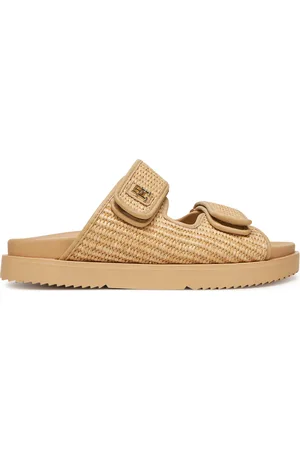 Tommy Hilfiger Pantoletten Double Strap Raffia FW0FW08940