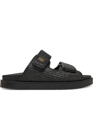 Tommy Hilfiger Pantoletten DOUBLE STRAP RAFFIA FW0FW08940