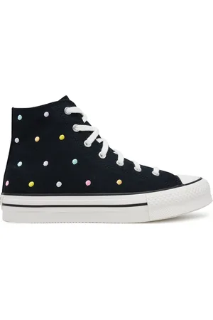 Converse Sneakers aus Stoff Chuck Taylor All Star Lift Polka Dots Platform A12608C
